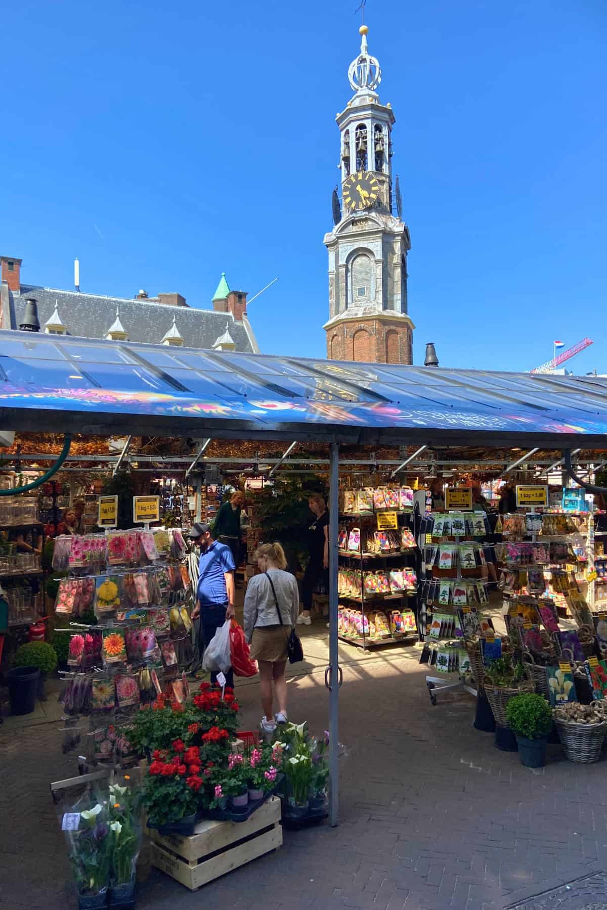 Marché aux fleurs d'Amsterdam.